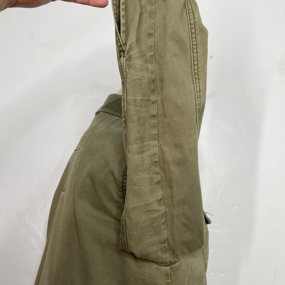 Abercrombie & Fitch Army Green Utility Shacket Lightweight Coat Boho Y2k Size XS - Picture 8 of 13